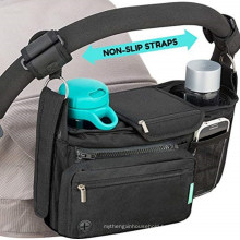 Baby Trolley Storage Bag Stroller Cup Carriage Organizer with Cup Holder